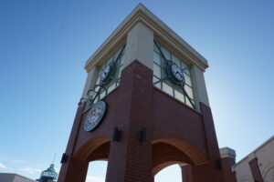 Clock Tower at Steeplegate Mall