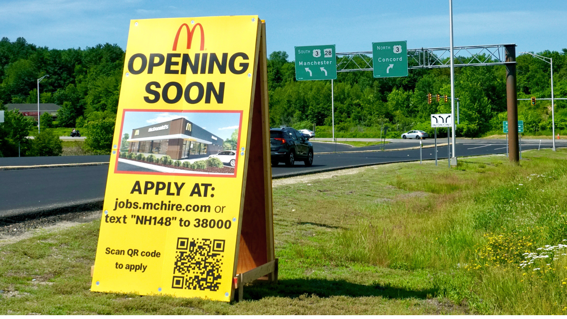 Mcdonald's Allenstown sign