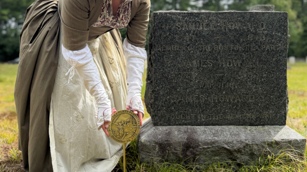 Boston Tea Party Participant Samuel Howard Honored With Grave Marker in Conway